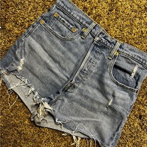 Denim Distressed Women's Shorts